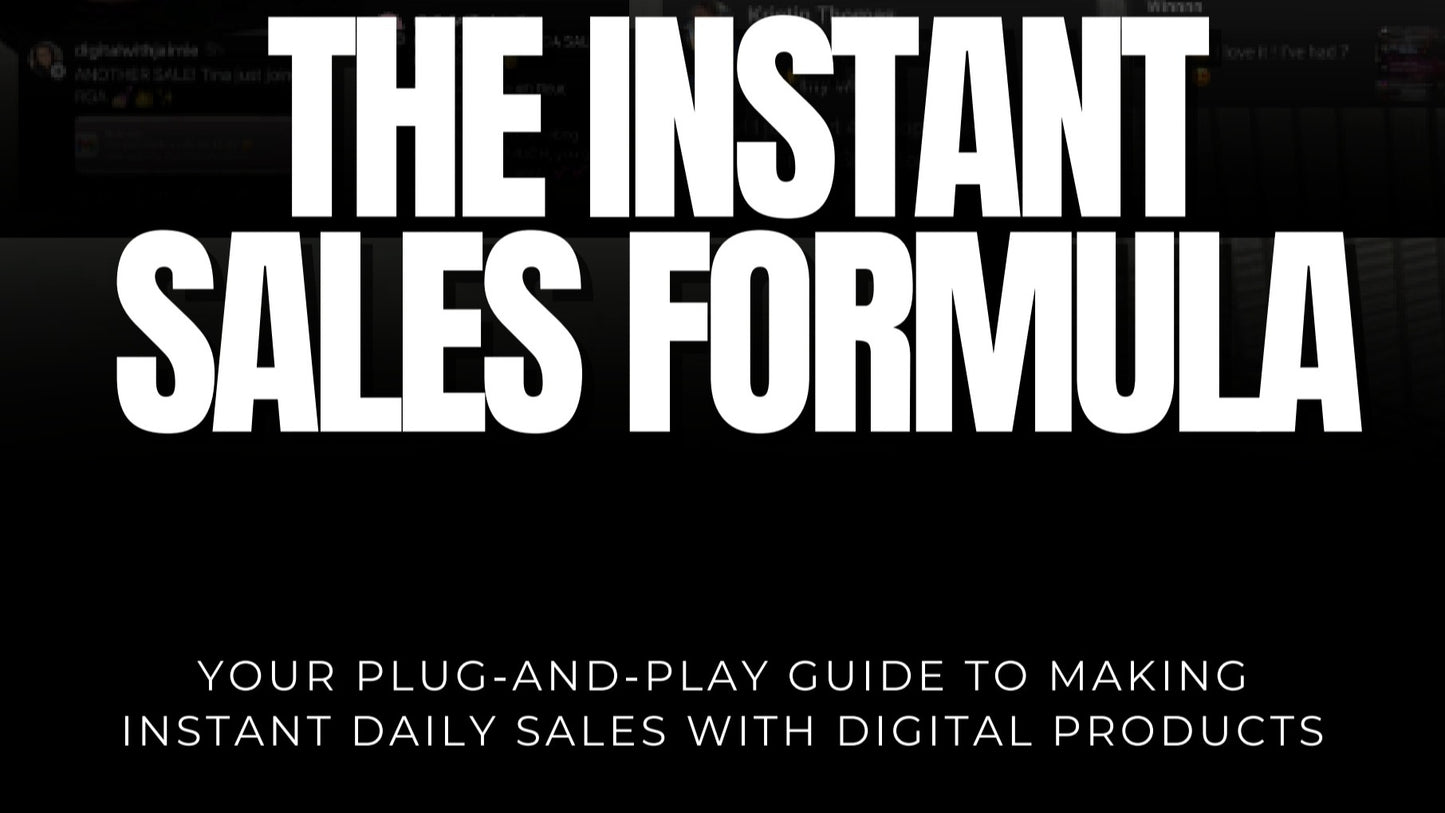 The Instant Sales Formula