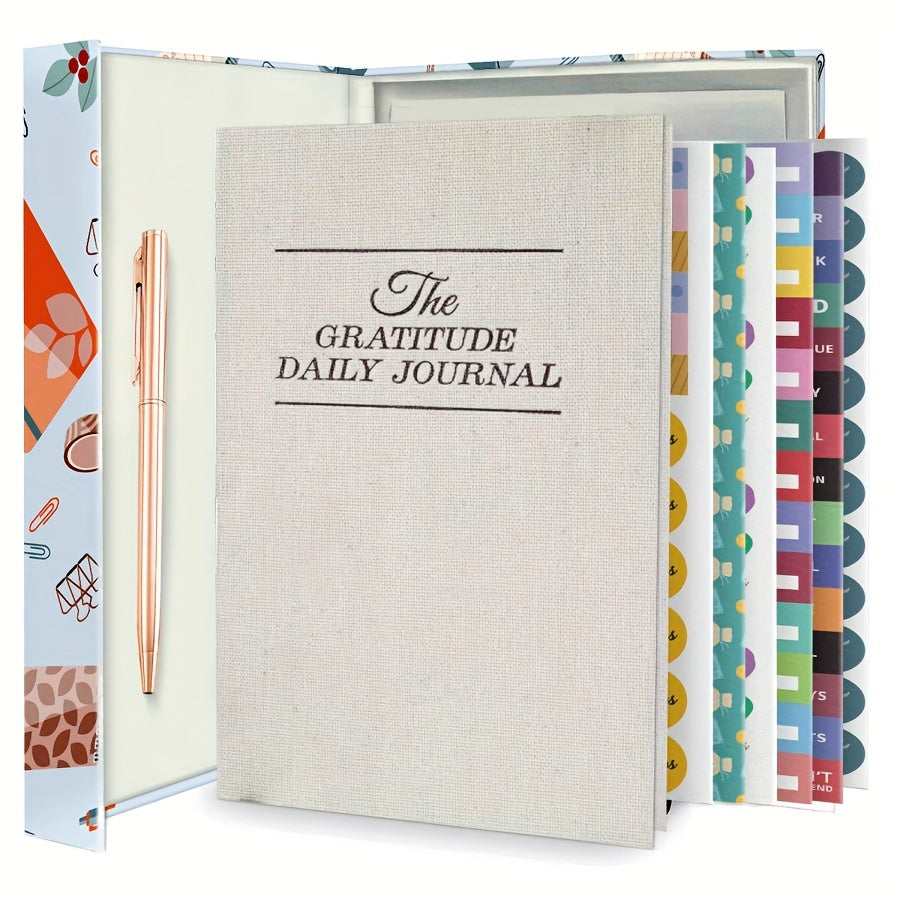 The Five Minute Gratitude Journal With Pen & Stickers