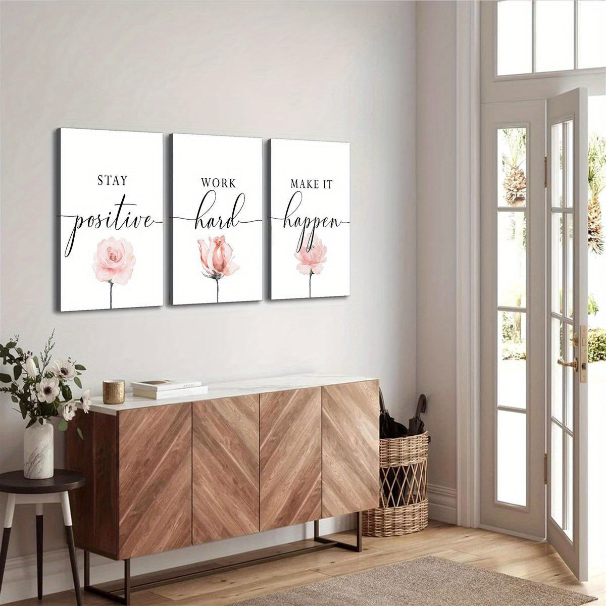 3pc Motivational Quote Canvas Paintings