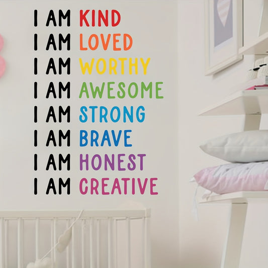 “I AM” Affirmation Wall Stickers