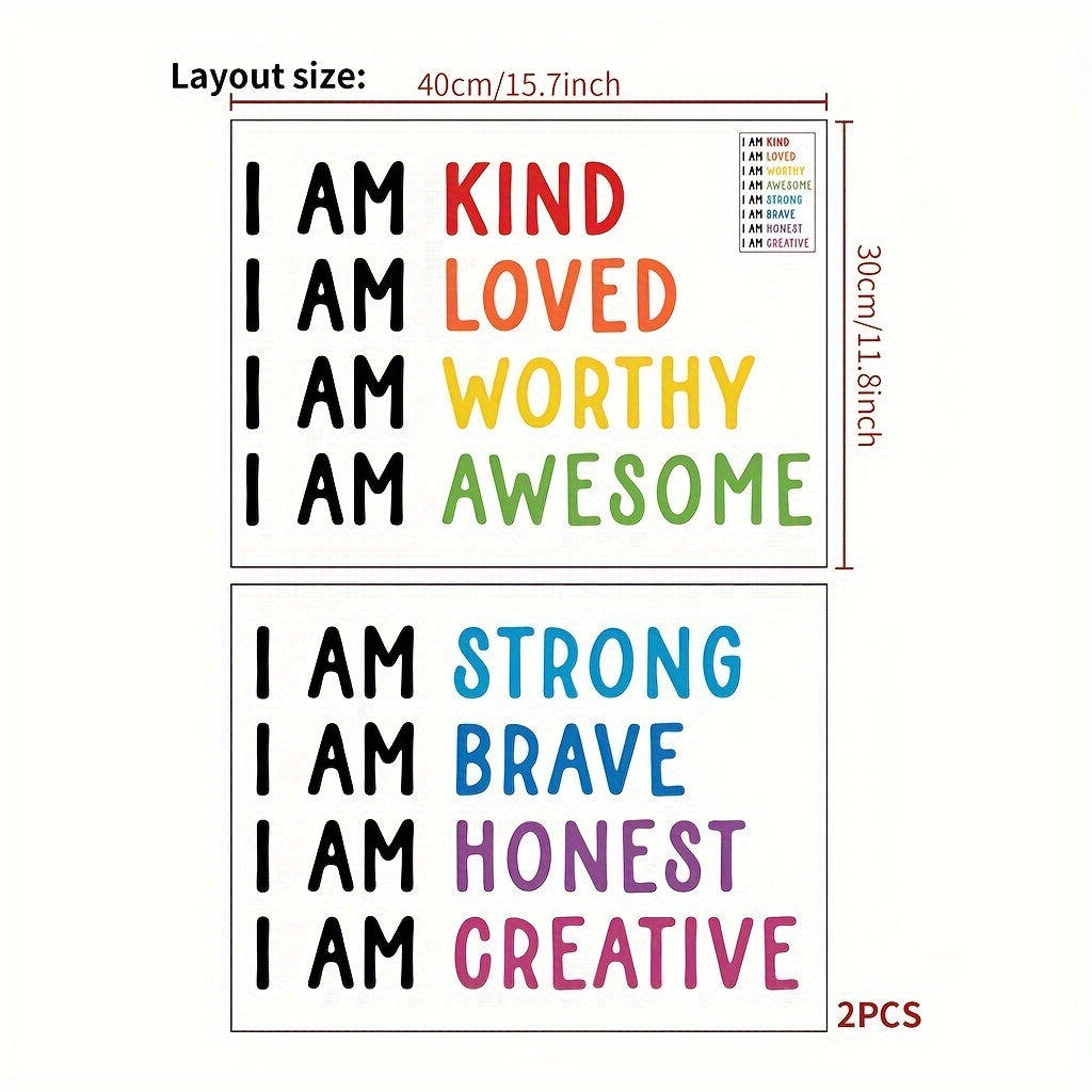 “I AM” Affirmation Wall Stickers